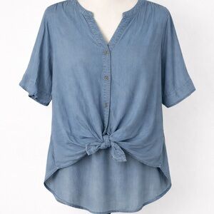 Zac & Rachel Denim Blue Button-Down Shirt